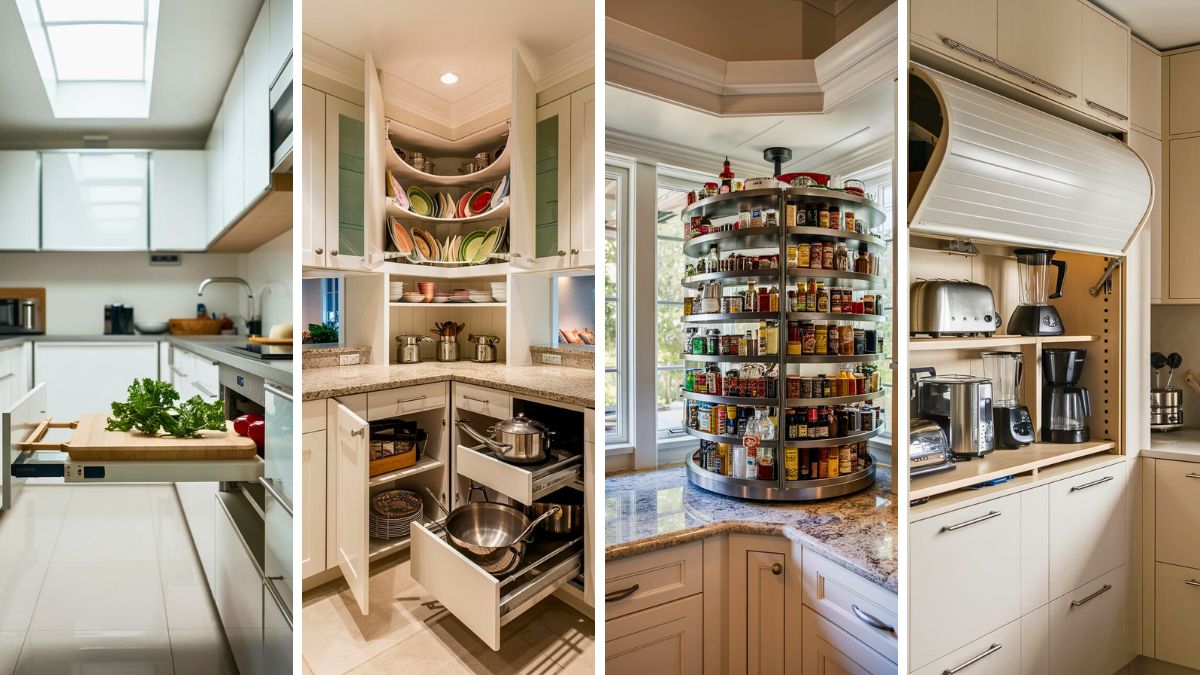 4-Tier Stackable Fruit Basket With Wheels – Metal Wire Kitchen Storage Cart, Black (14 X 10.7 X 29.5 In)