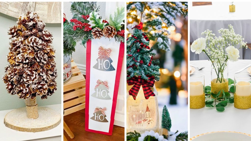 31 Dollar Store Christmas Crafts Featured Image.
