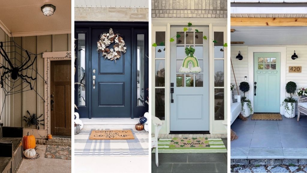 collection of four small porch ideas