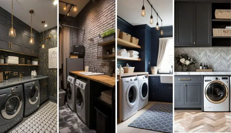 32 Stunning Dark Laundry Room Ideas