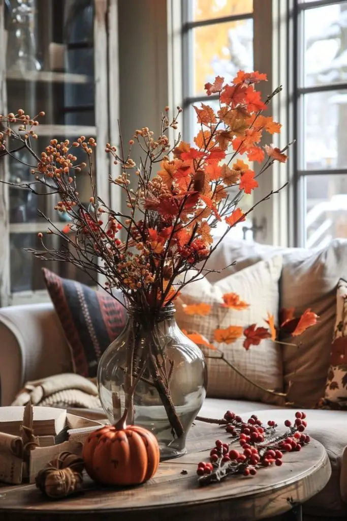 Autumn branches showcase bold natural beauty.