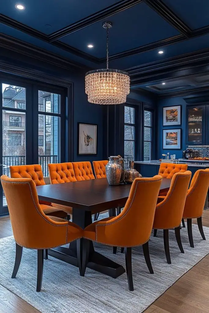 Cobalt ember bold dining setting