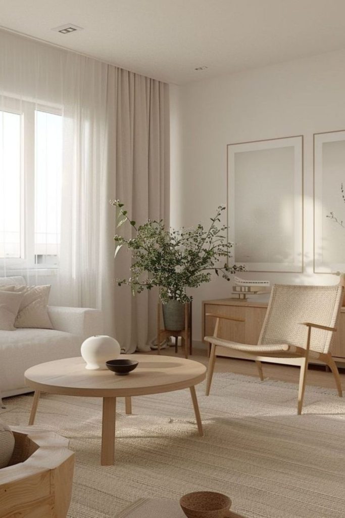 Minimal Nordic design with soft tones