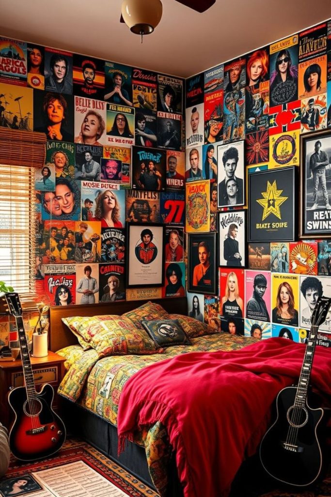 Musical instrument inspired kids bedroom design