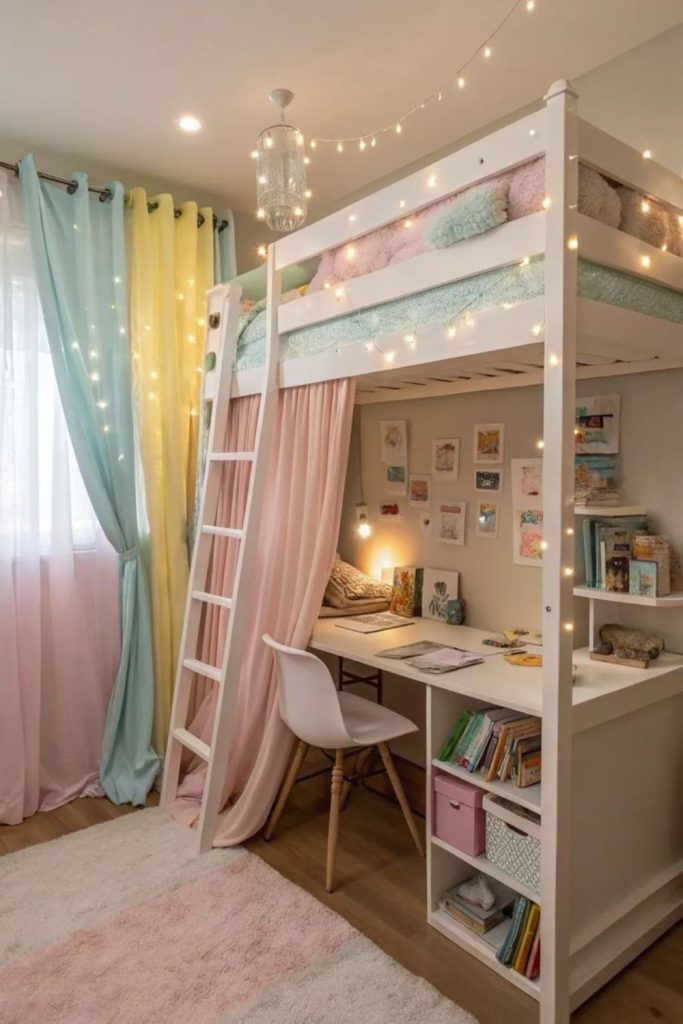Adventure loft bunk kids bedroom design