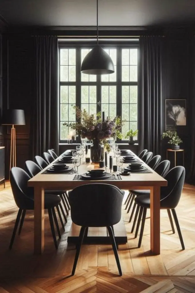 Ebony ravenwood rustic dining retreat