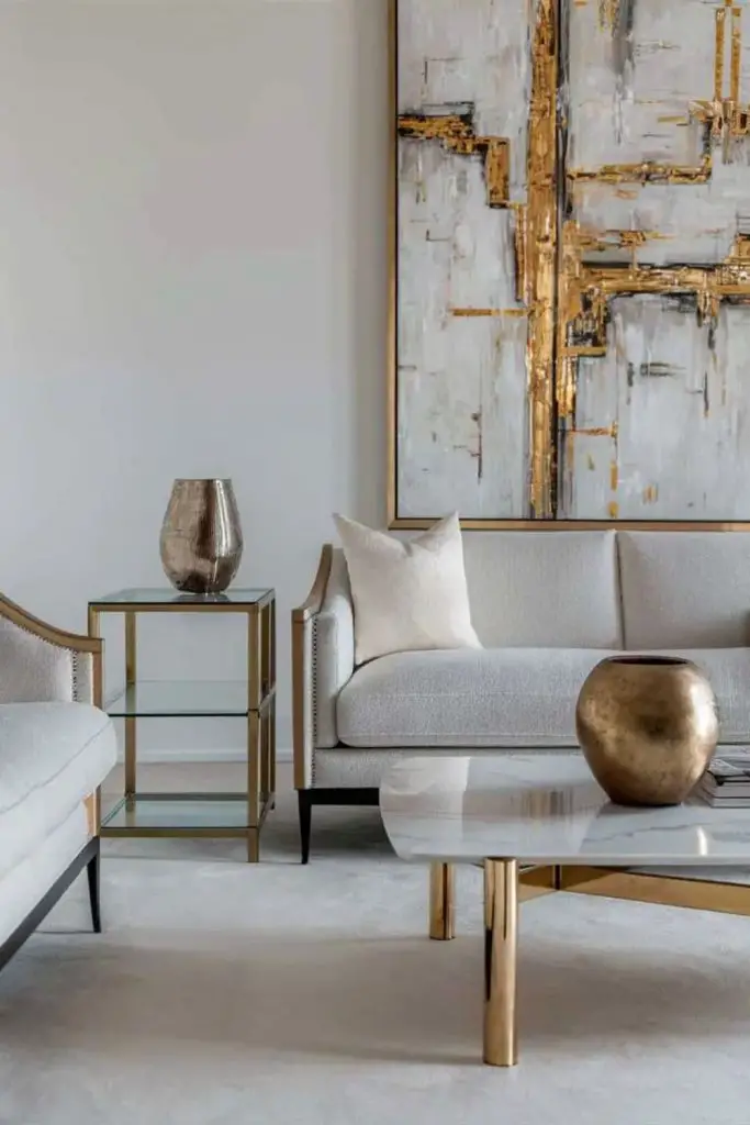 Sleek compact chic with glass table