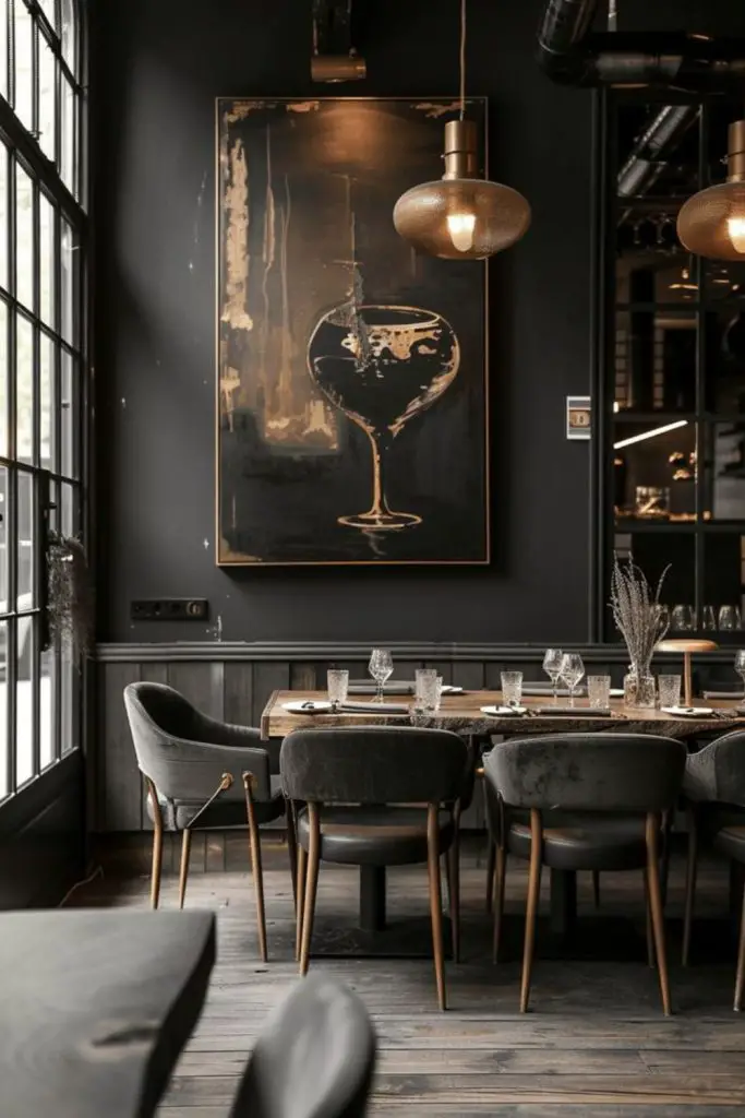 Lantern-lit stormy dining atmosphere