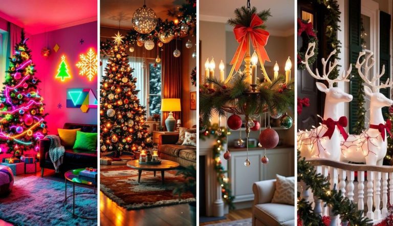33 Vintage Colorful Christmas Decor Ideas