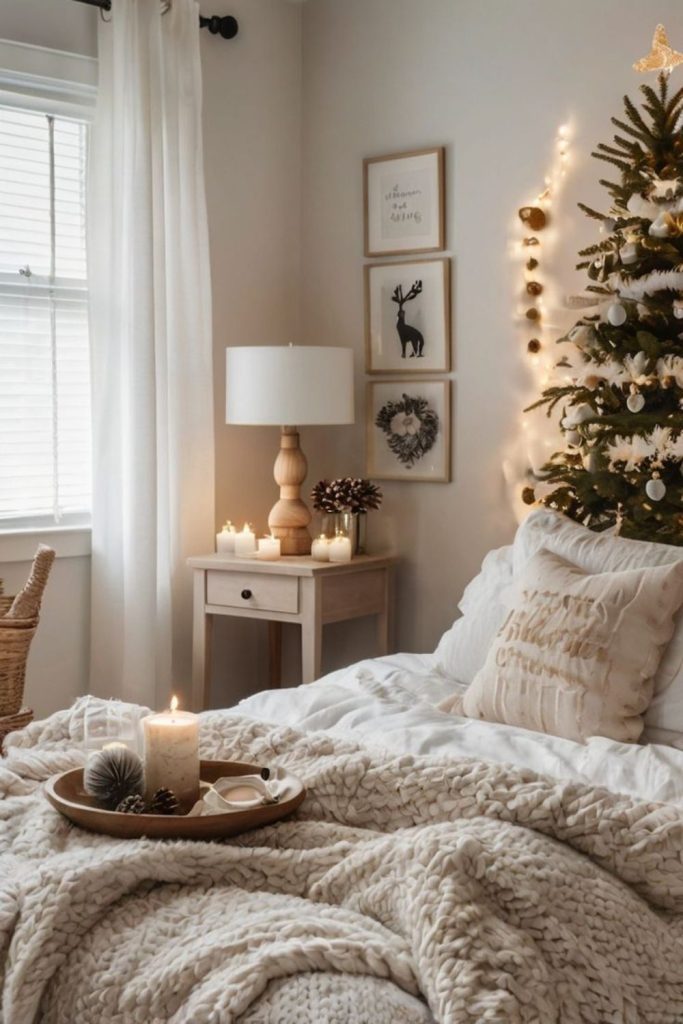 Ashwood neutral calm Christmas room.