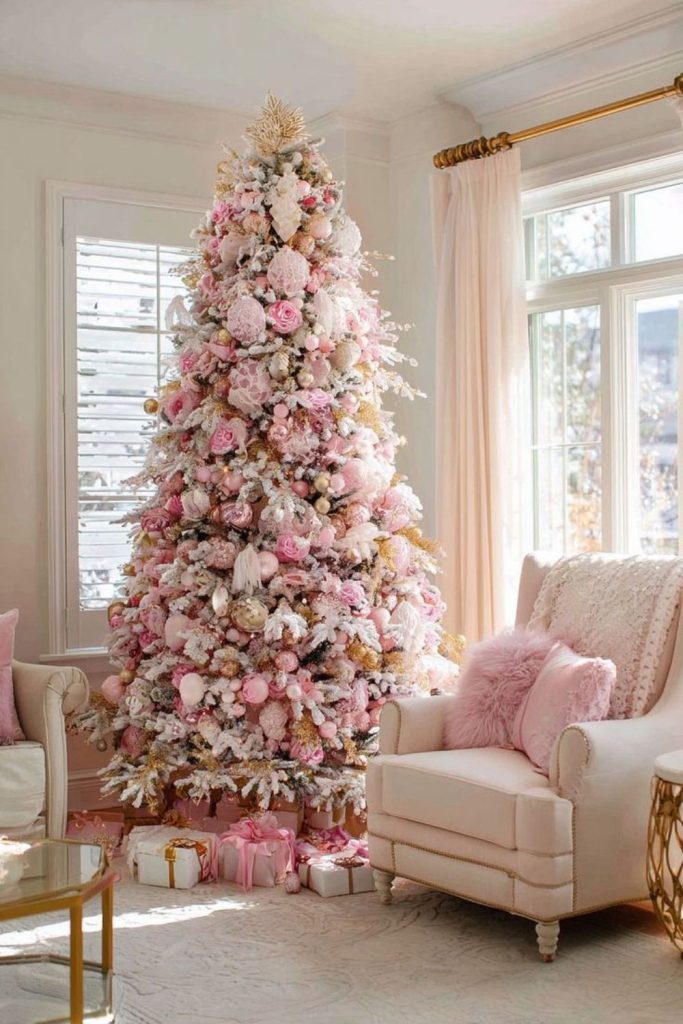 Blush cloud soft snowy theme