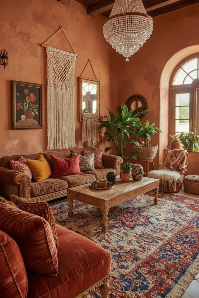 Bronze-dawn inspired serene lounge.
