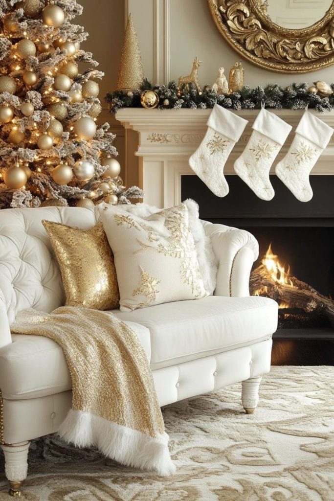 Champagne gold luxe festive tree