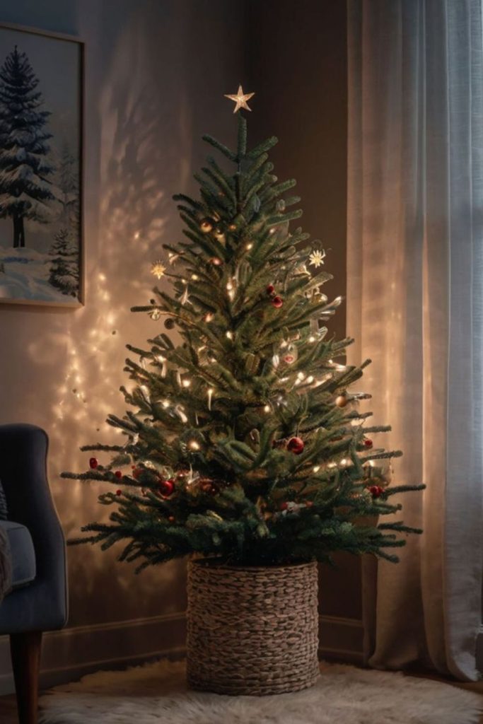 Pine branch serene minimalist decor.