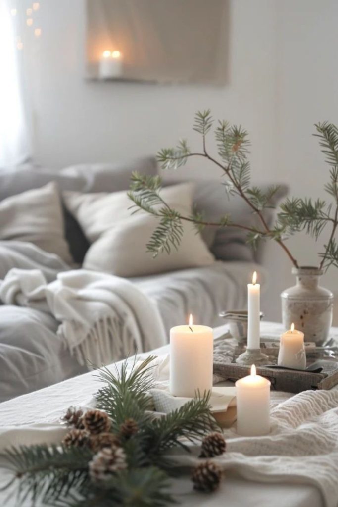 Nordic grey snow-inspired interior.