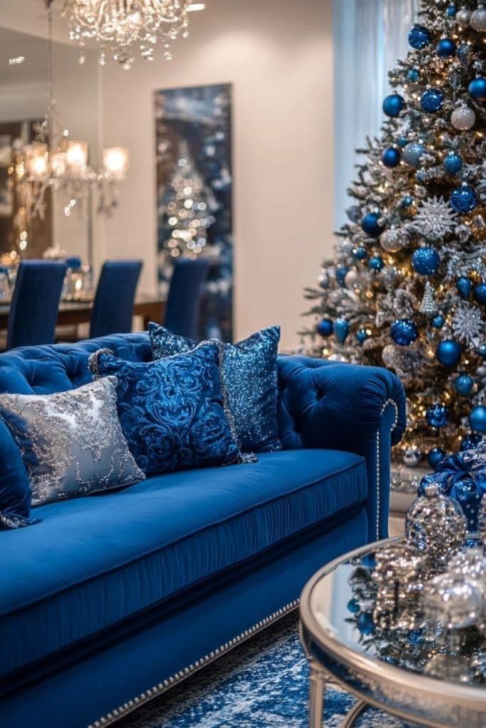 Sapphire frost regal winter décor 