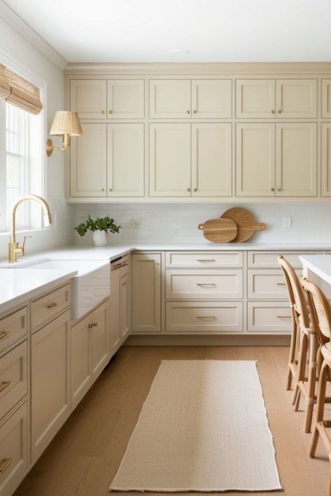 Sepia wood kitchen with vintage mood.