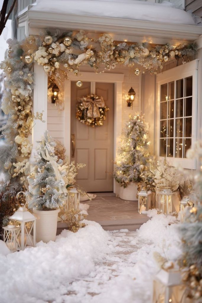 Shabby chic pastel vintage holiday style.