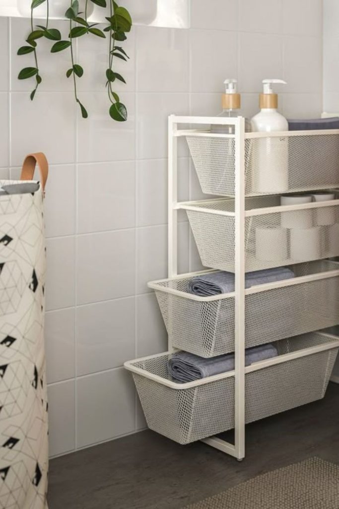 Stackable modular drawer storage units.