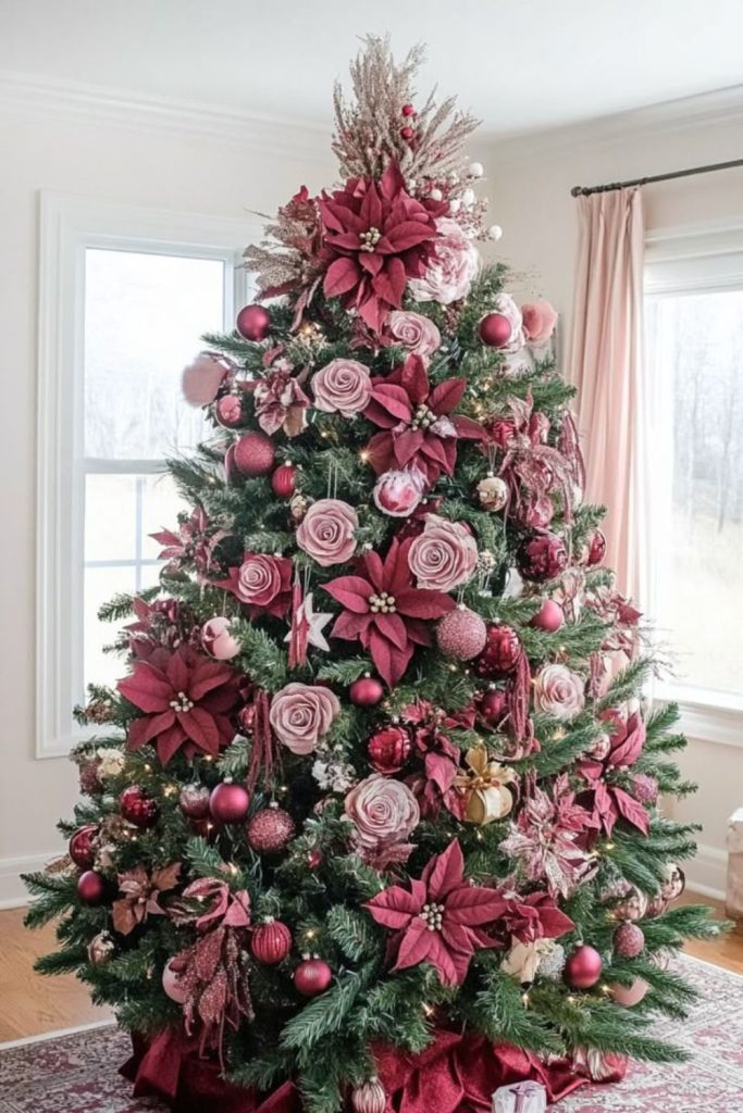 Blush berry sugarplum Christmas tree