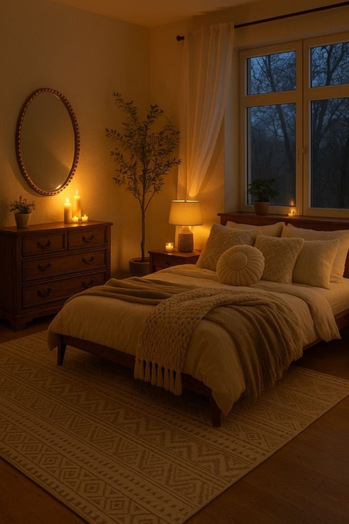 Walnut gold elegance with classic luxury.