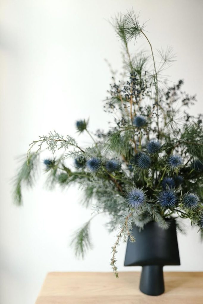 Cotton and dried grass rustic bundle