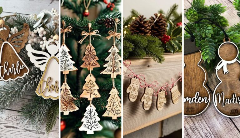 28 Stunning Wood Christmas Ornaments