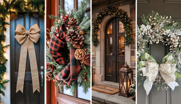 30 Beautiful Winter Door Decorations