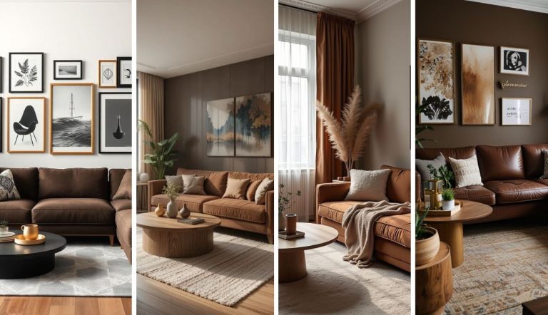 34 Brown Couch Living Room Ideas