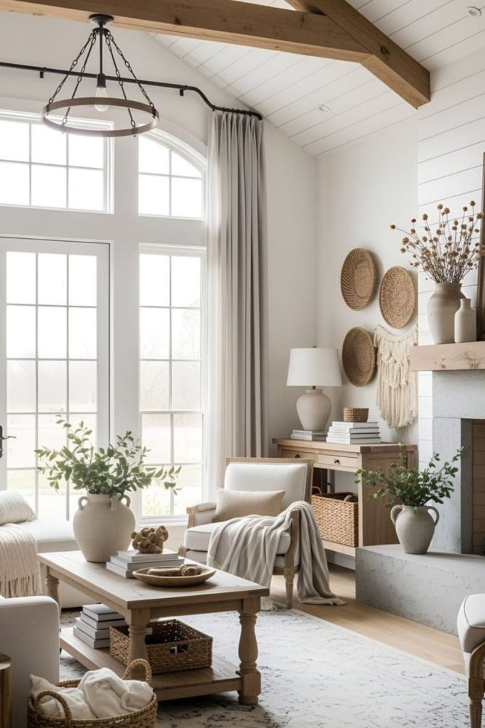 Cottage living room with briar accents.