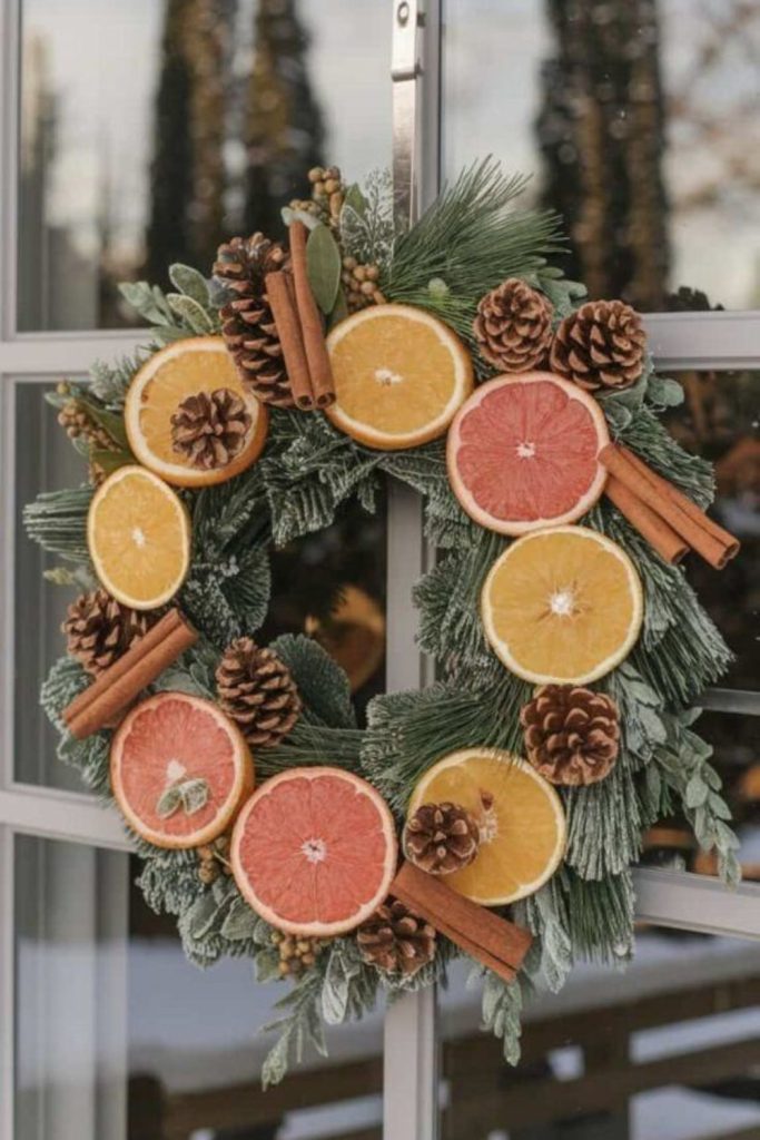 Cinnamon spruce cozy aromatic door cluster