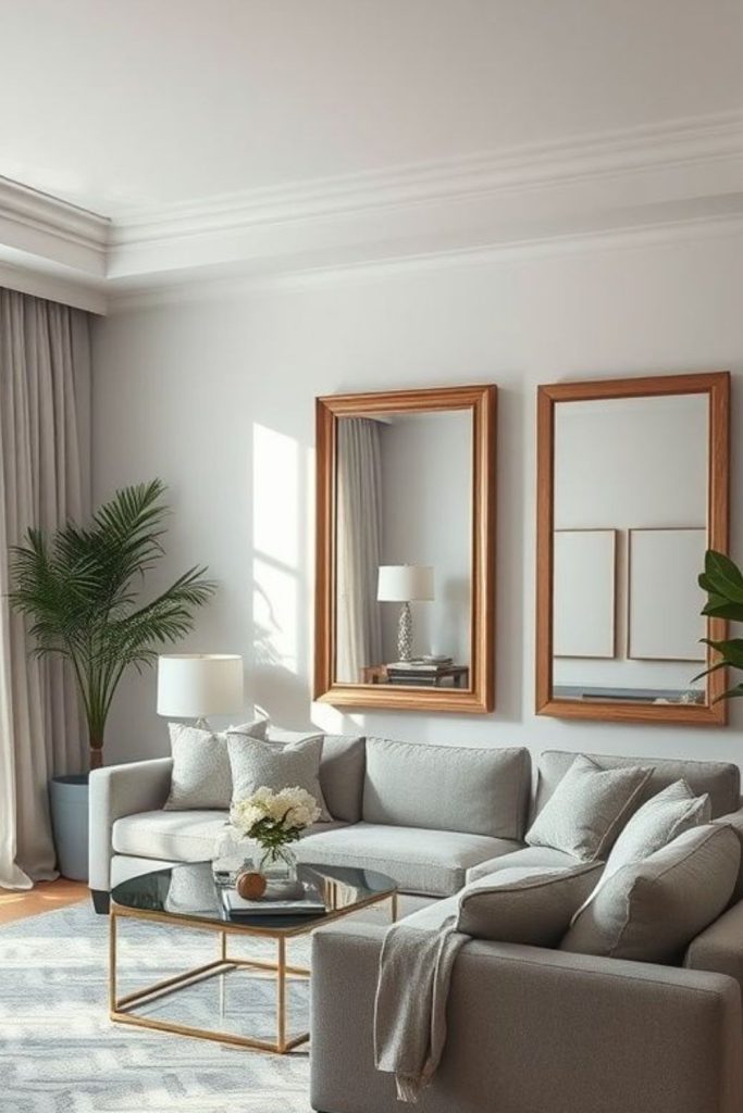 Soft white airy compact lounge