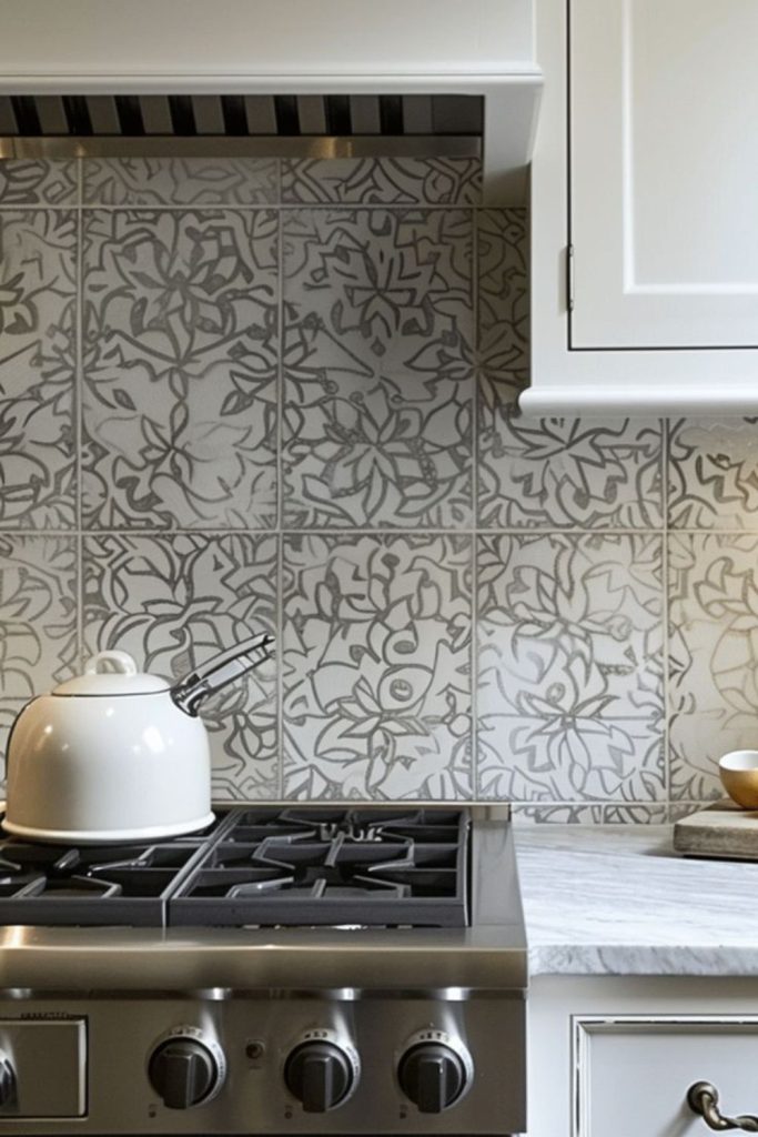 Concrete etched patterns subtle geometric texture