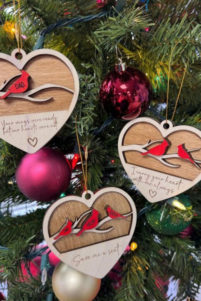 Cardinal plaque carved from warm wood