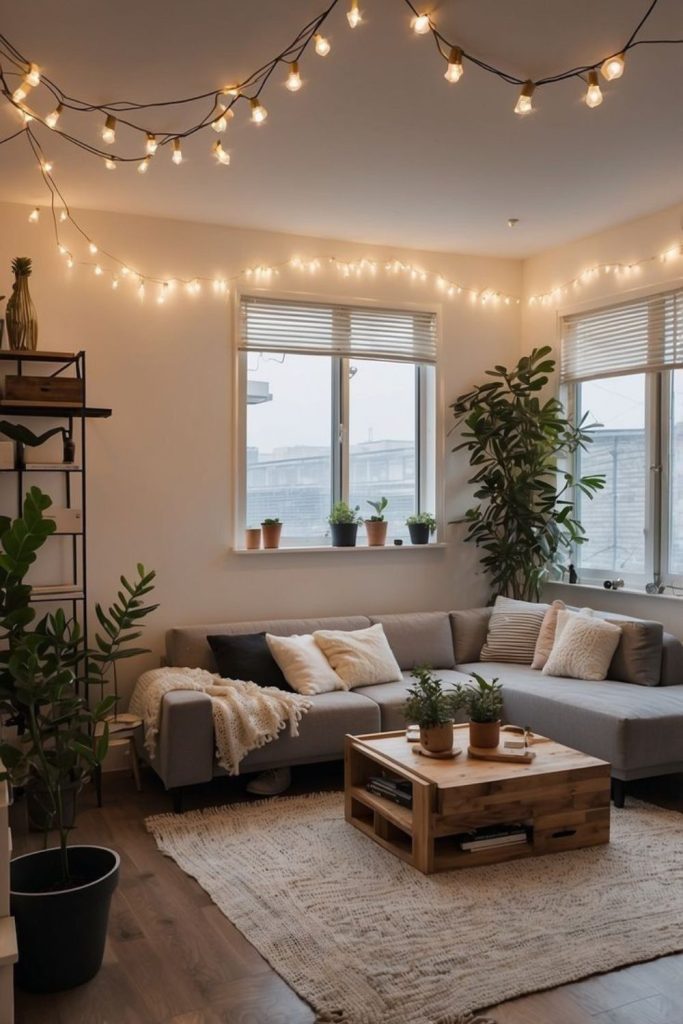 Light minimalist small loft space