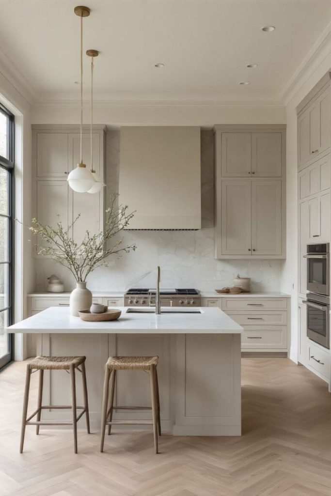 Flintbrae soft kitchen with gentle greys