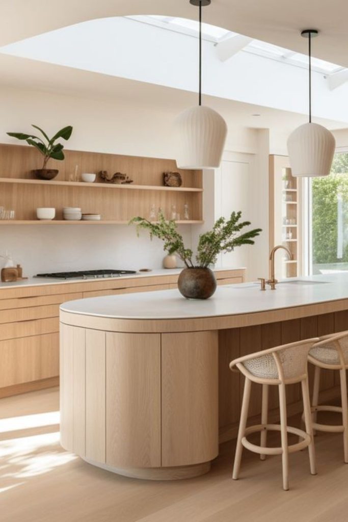 Grovebeam quiet kitchen with natural wood