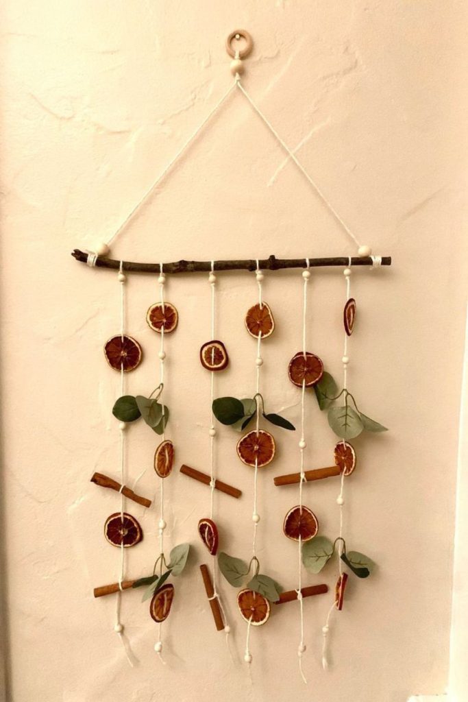 Hanging bundles of dried grains