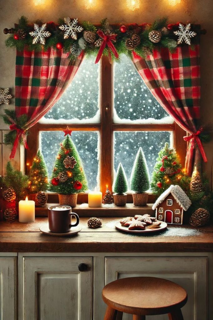 Hanging icicles and glittering stars