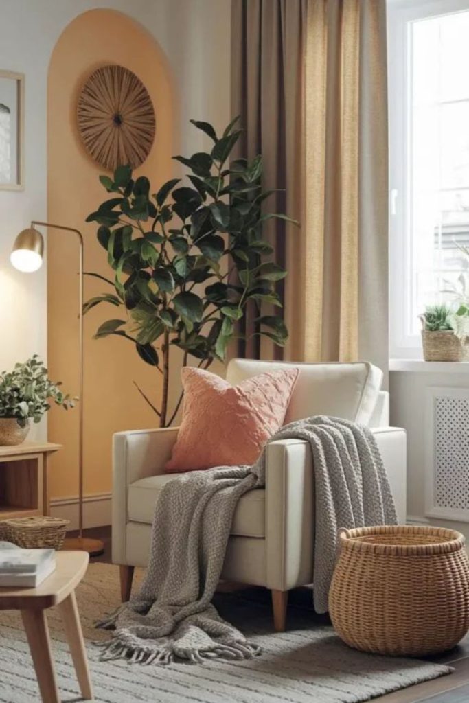 Sparse gray walls simple elegance