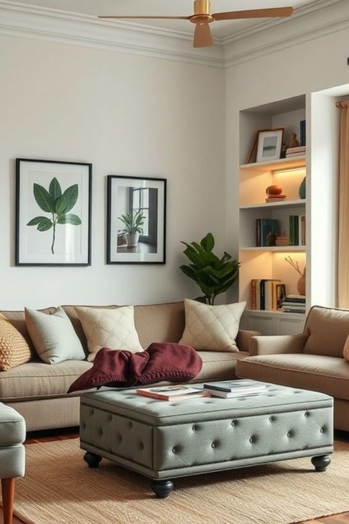 Modular furniture adapts cleverly in small spaces.