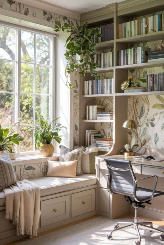 Orchard cottage wooden work alcove