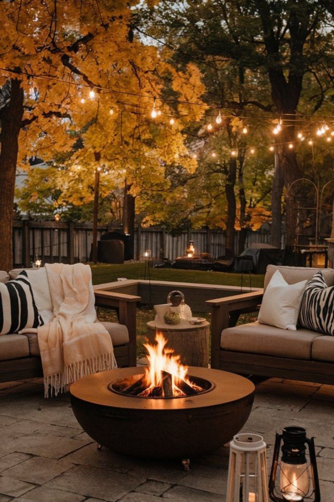 Timber and iron fire retreat