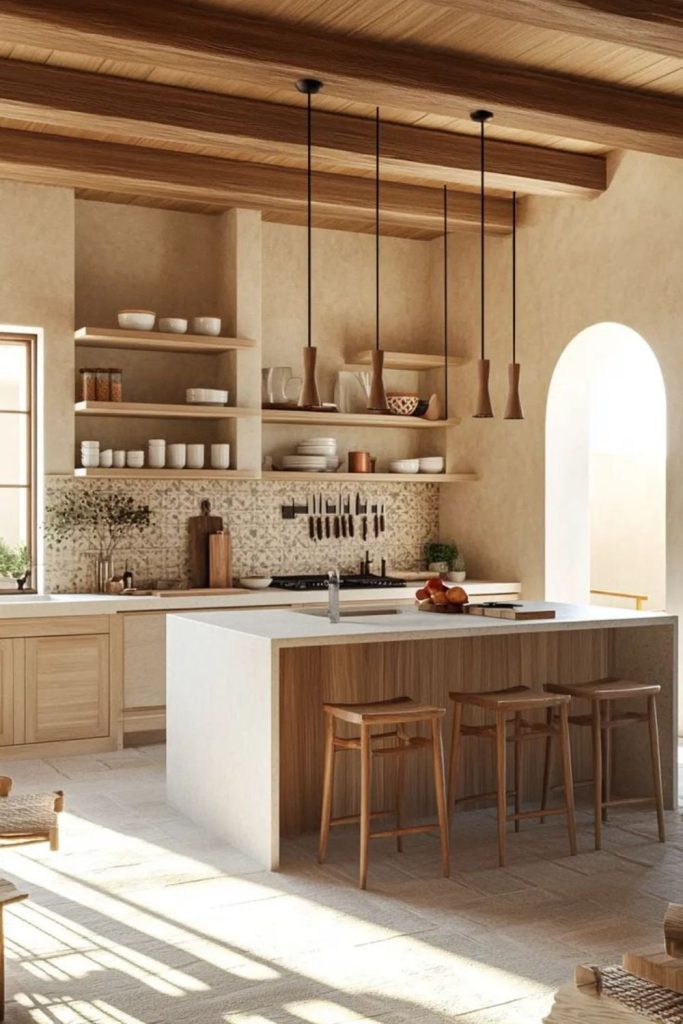 Sandbar ember kitchen with rustic glow