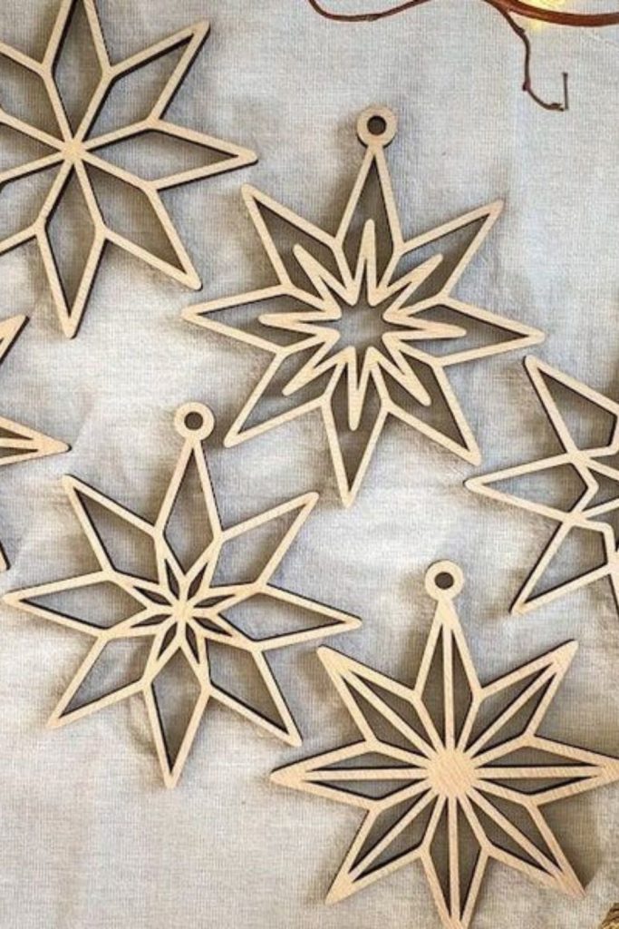 Birch charm disc with soft shine