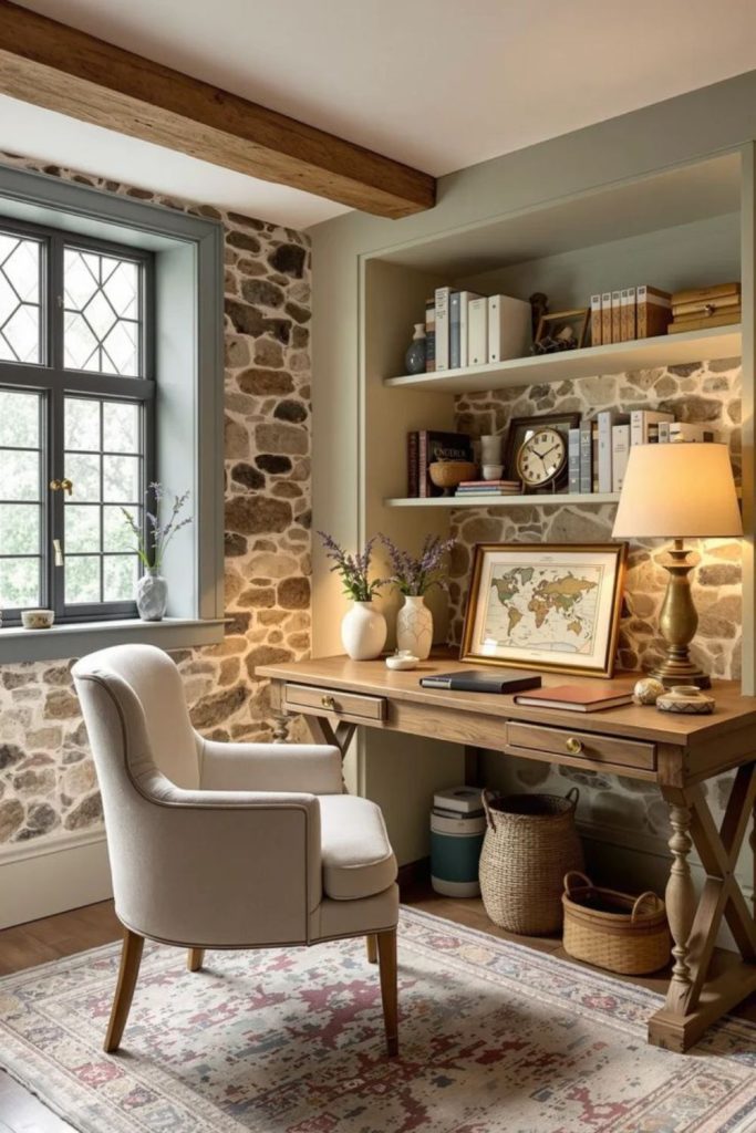 Stone cottage calm writing den