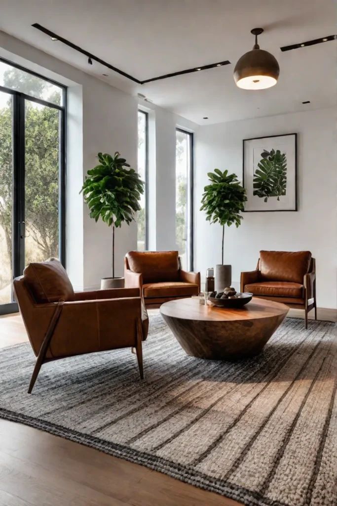 Cozy small living room with shadows