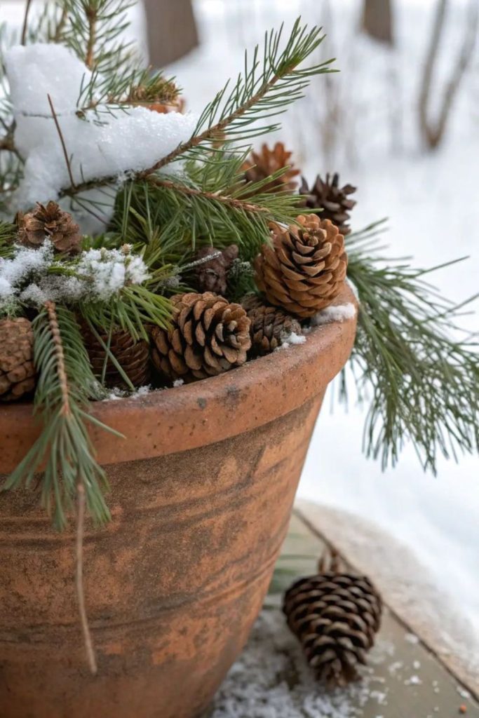 Rosemary clay pot seasonal trio