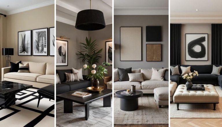 33 Beige and Black Living Room Ideas
