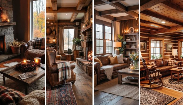 33 Warm Rustic Living Room Ideas